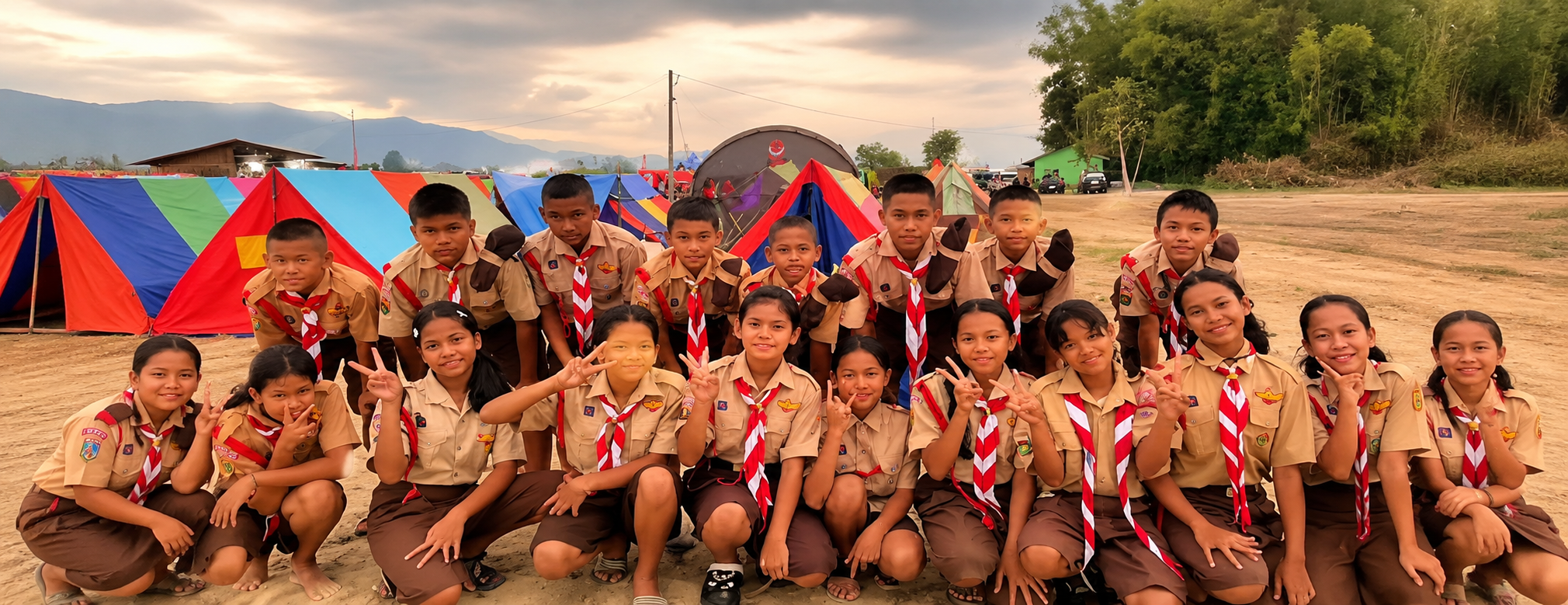 Anggota Pramuka SMP Negeri 3 Laguboti